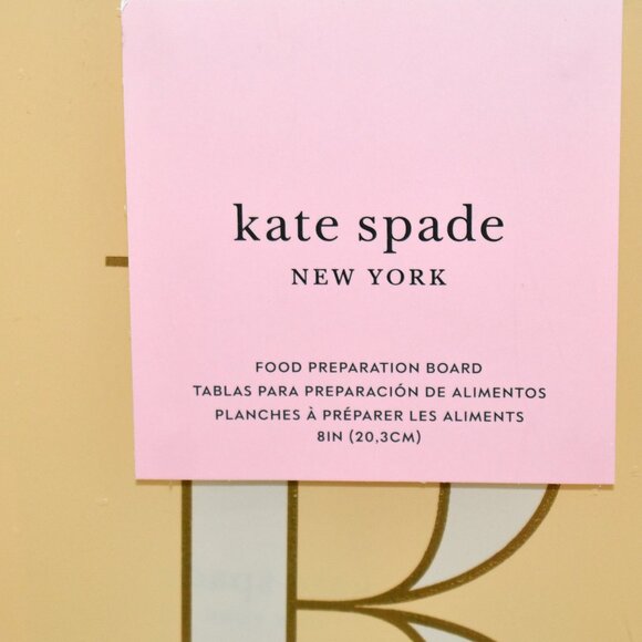 Kate Spade New York by Lenox It's Personal Prep Board “B” Glass in Yellow NWT De - Picture 2 of 4